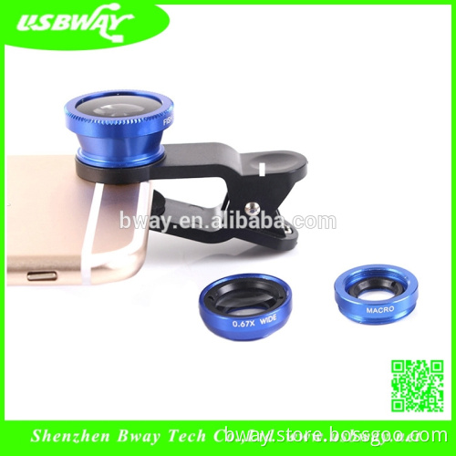 China alibaba Universal Clip 3 in1 Fish Eye Len for Moblie ,Fisheye Lens Mobile Phone Lens,Clear Macro Cell Phone Lens for Phone